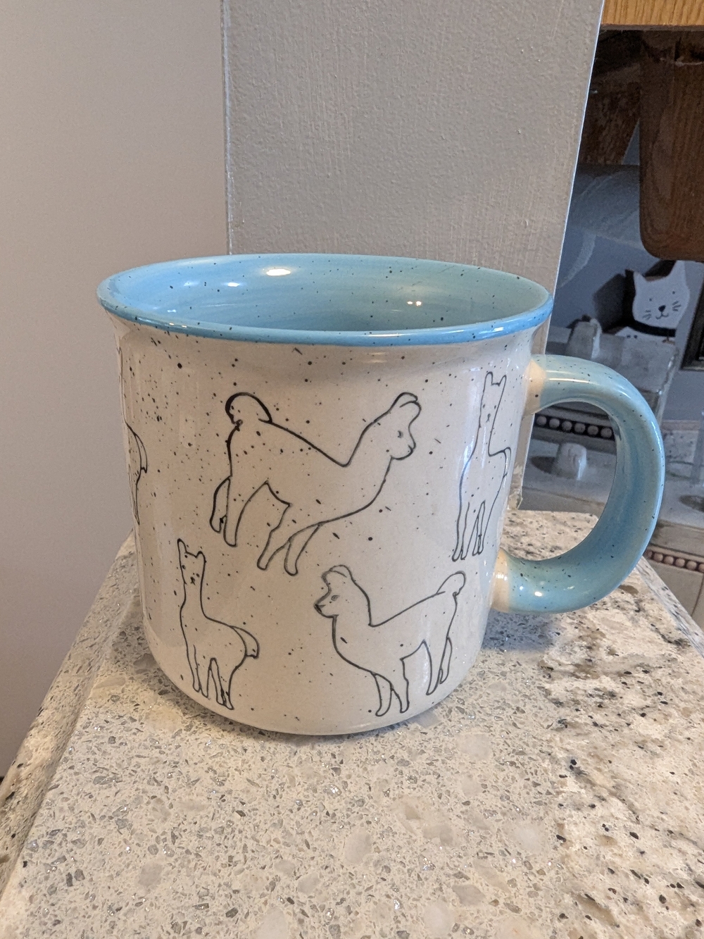 Meritage 20oz Llama Speckled Ceramic Mug